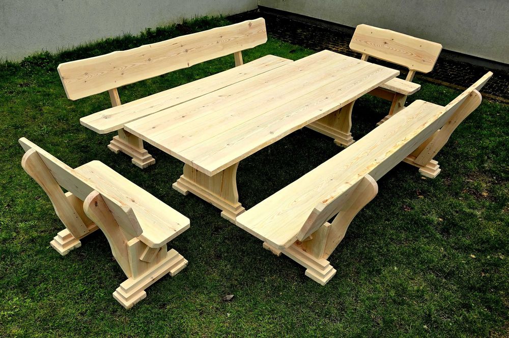 Meble ogrodowe, drewniane, barowe , stół ,ławka ,zestaw xxl 16-18 osób