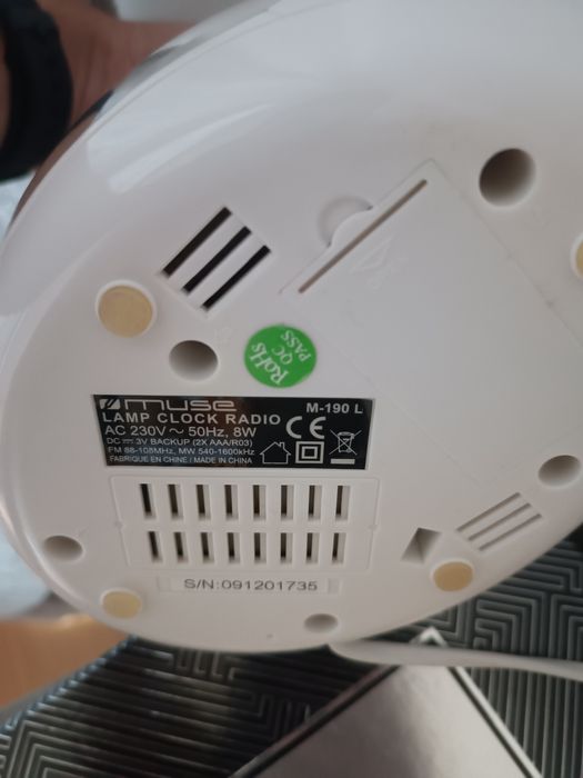 Rádio Despertador candeeiro Muse
