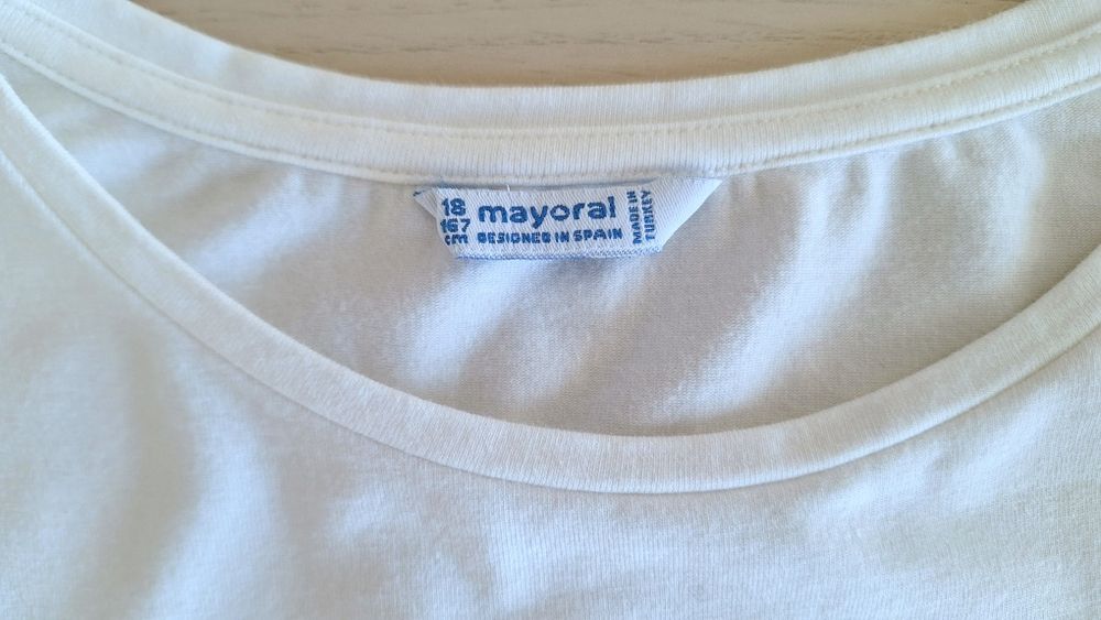 Vestido azul e branco (Mayoral)
