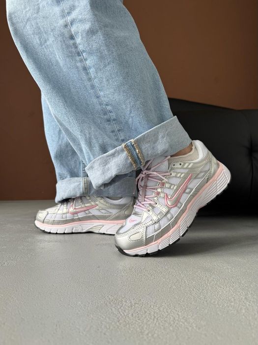 Nike P-6000 Elemental Pink Silver трендові жіночі кросівки найк п 6000