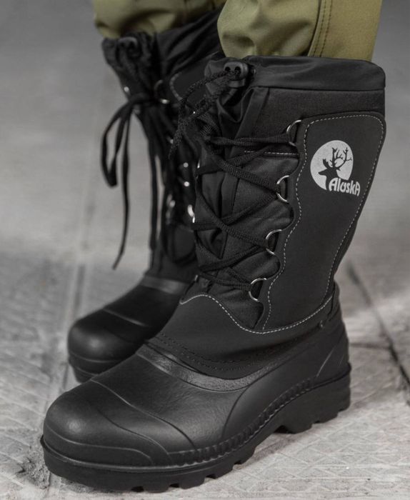Теплі водонепроникні чоловічі чоботи з піни на шнурках"Аляска". Зимові