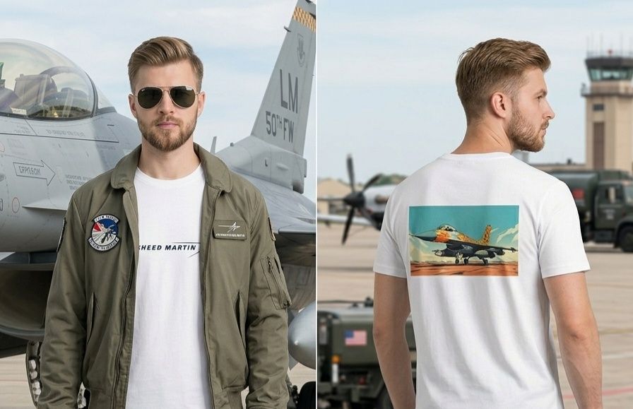 Футболка Lockheed Martin aviation  streetwear