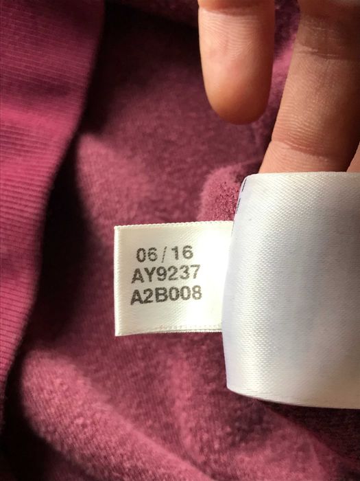 Bluza welurowa crewneck Adidas rozm. S