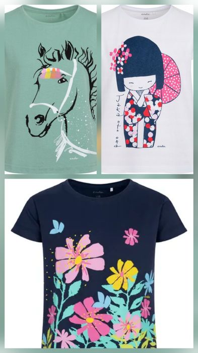 ENDO zestaw r.152 koszulki tshirt 2xszt