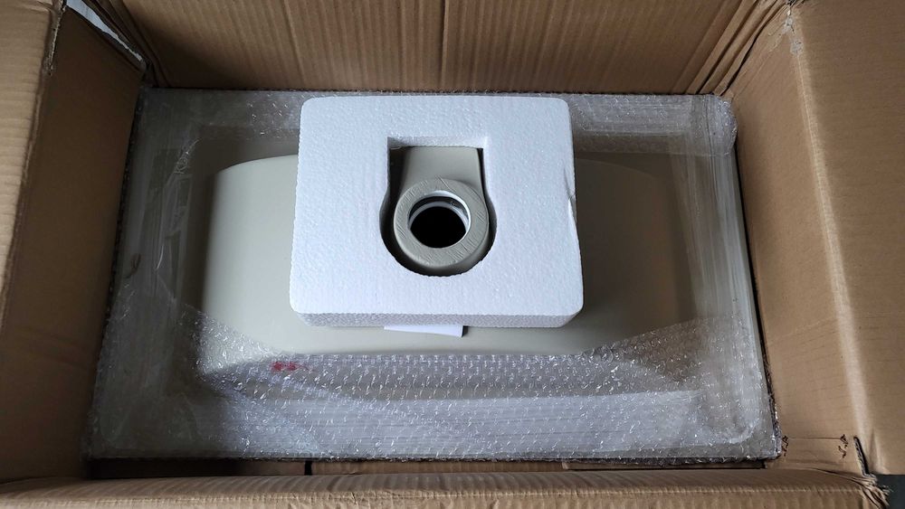 Lavatório Cerâmica 61cm Branco Banhoazis, Modelo 2060VB, Novo