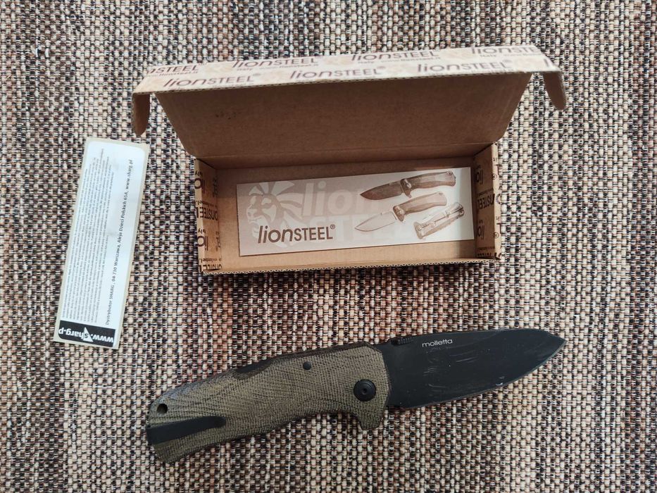 LionSteel TM1 Green Canvas Micarta