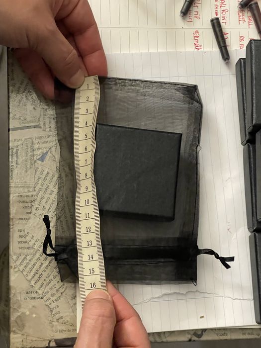 Caixas e sacos transparentes para jóias