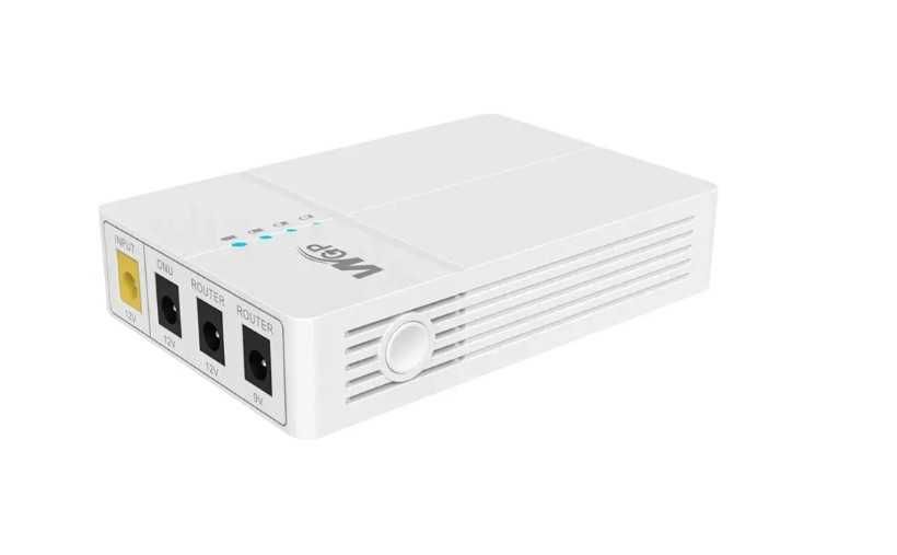 Джерело безперебійного живлення міні UPS WGP Optima UPS301 DC 9V 12V  7800mAh  для роутера та ону