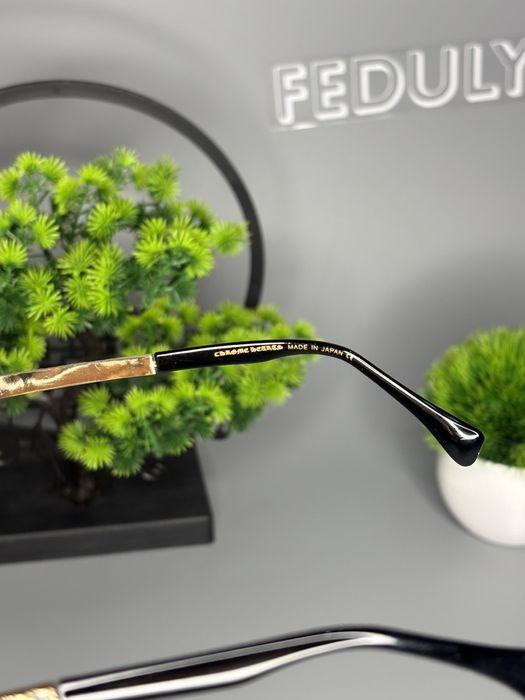 Окуляри chrome hearts  black+gold