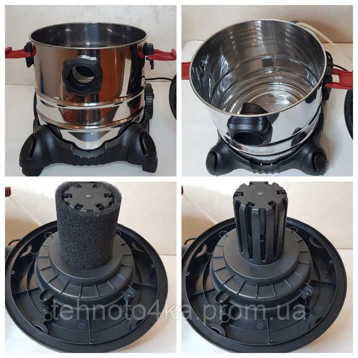 Пылесос моющий строительный Domotec MS-4414 3000W 20л новый!