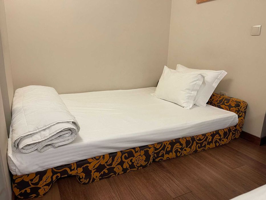 Sofá-Cama Cor de Laranja