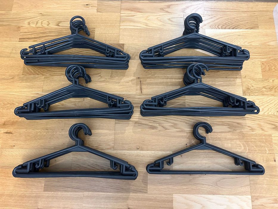 wieszaki na ubrania plastikowe wieszaki uniwersalne 55 sztuk