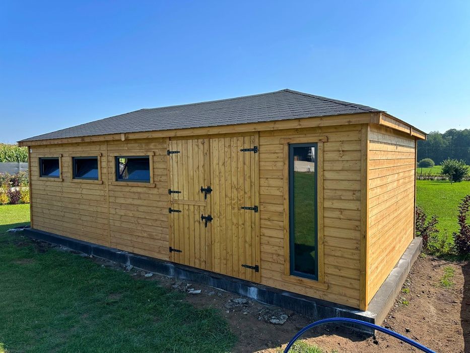 Domek dla alpak kóz owiec 4mx8m narzędziowy gospodarczy PRODUCENT