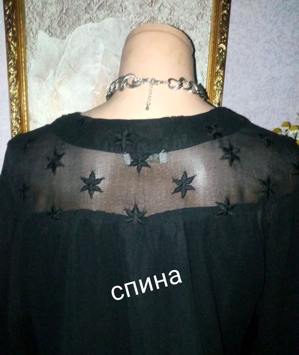 Платье туника женская 50-52 р. Черная.