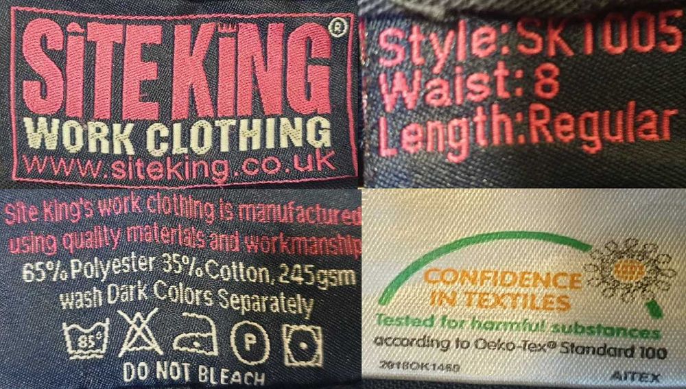 Рабочие штаны Site King ( Work clothing )  Пояс - 76 см