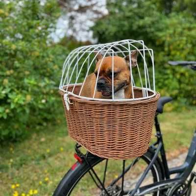 Aumüller kosz rowerowy dla psa na bagażnik z kratką ochronną