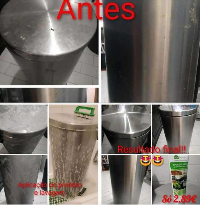 Creme para Limpeza Superfícies Metálicas Faberlic