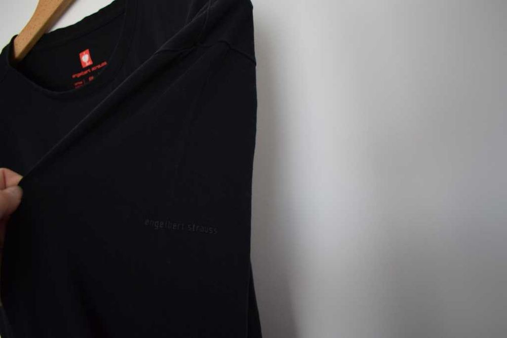 Engelbert Strauss 2xl xxl męska bluzka koszulka z długim rękawem czarna
