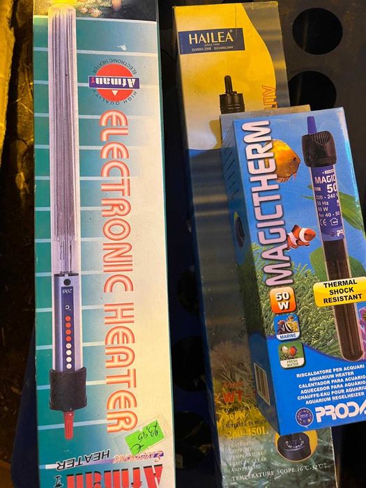 Vários artigos para aquários