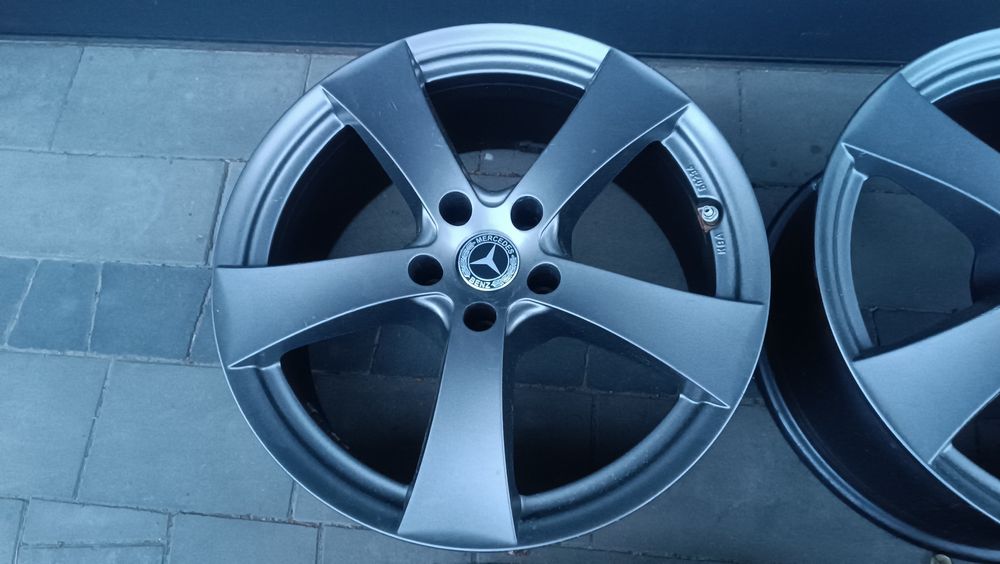 18 Alufelgi Audi A4 A5 A6 5x112 Mercedes C E GLC BMW 3,5, stan bdb grafitowe