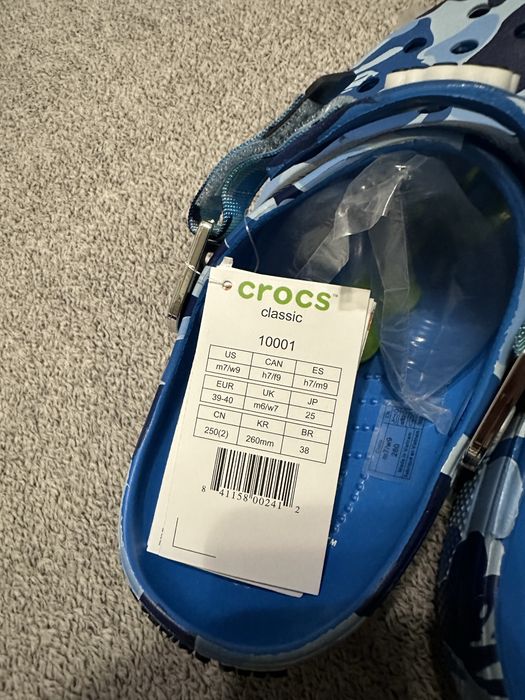 Crocs х Варе тапочки, крокси бейп,тапки,crocs a bathing ape