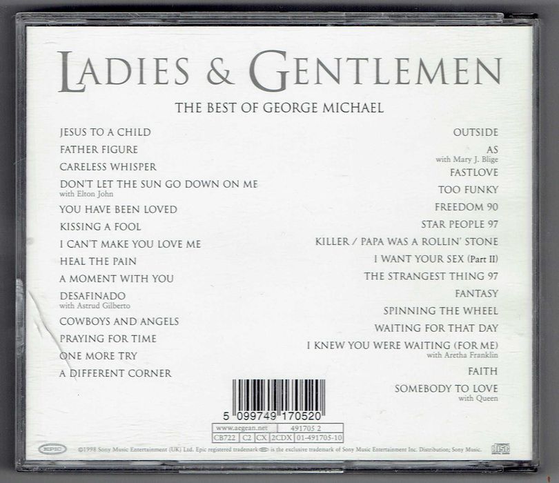 CD George Michael - Ladies & Gentelman The best of 2CD Wyd.1998