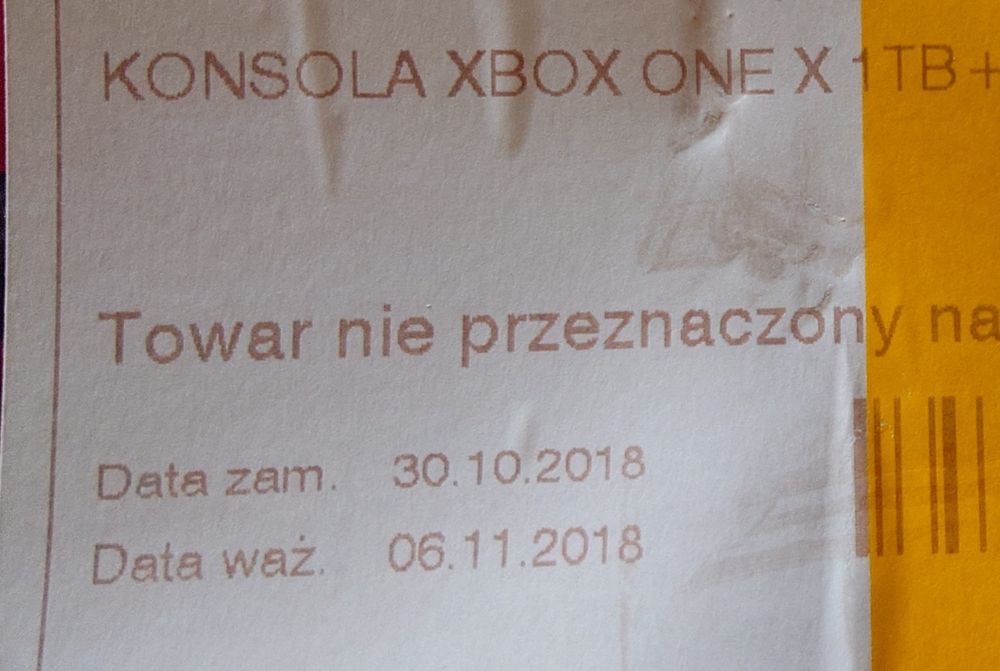 Konsola Xbox One X 1tb