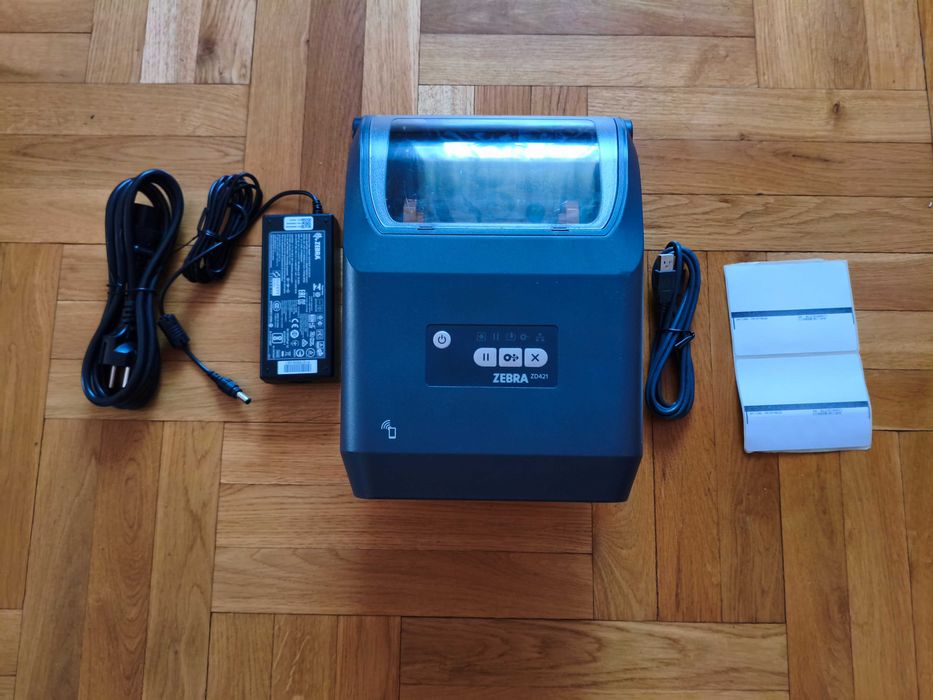 Drukarka Termotransferowa Etykiet Kurierska Zebra Zd421 300dpi