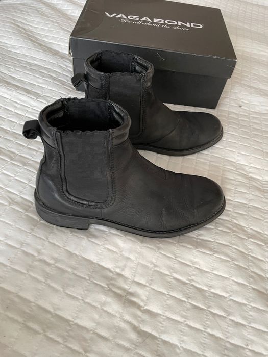 Vagabond bikery botki pantofle męskie 41 skóra naturalna 26,5-27 cm