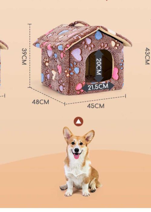 Casota de cão/gato macia para interior