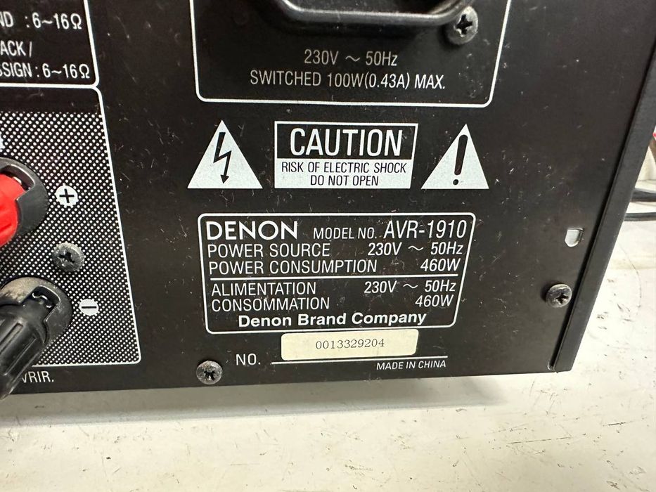 Amplituner kina domowego Denon AVR-1910 | 7.1 | 7×90 W | HDMI | Audyssey MultEQ | Dolby TrueHD | DTS-HD Master Audio