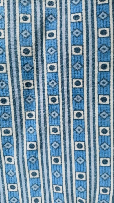 Piżama męska flanelowa niebieska