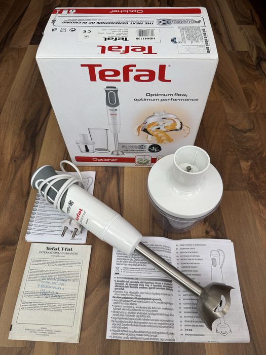 Занурювальний блендер Tefal HB641138, 800 Вт, повний комплект, дуже хороший стан