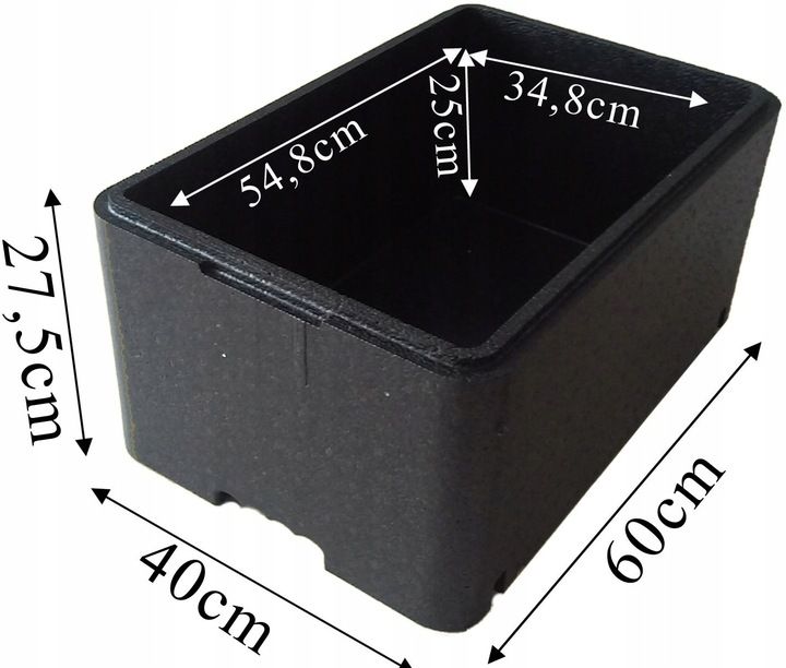 termobox czarny fb250 - termobox 48l 60x40x27,5cm