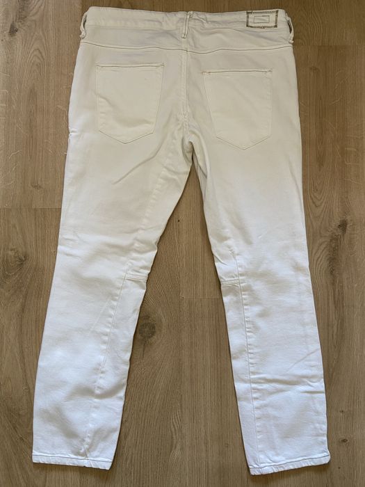 Campus 38 M białe jeansy dżinsy białe 7/8 american fit Vintage