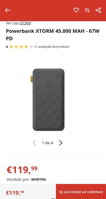 Power bank  XTORM nova 45 000 MAH-67W