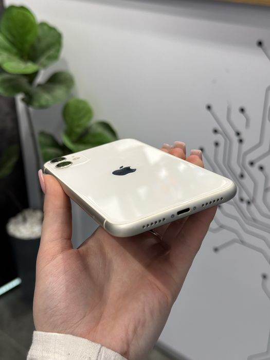 Гарантія • iPhone 11 • White • 128Gb • 100%Акб • Оплата частинами