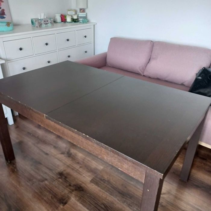 Stół z krzesłami - komplet Alhult (Ikea)