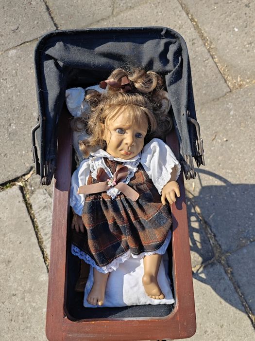 Wózek zabytkowy dla lalek