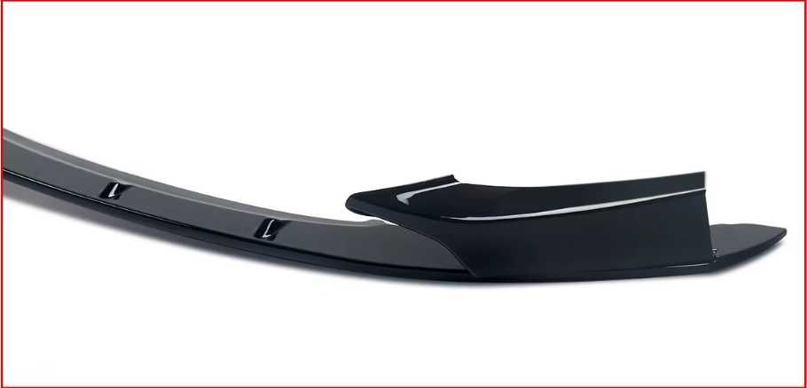 Lip frontal para choques preto brilhante BMW série 1 F20 F21 Pack M 2010-2019