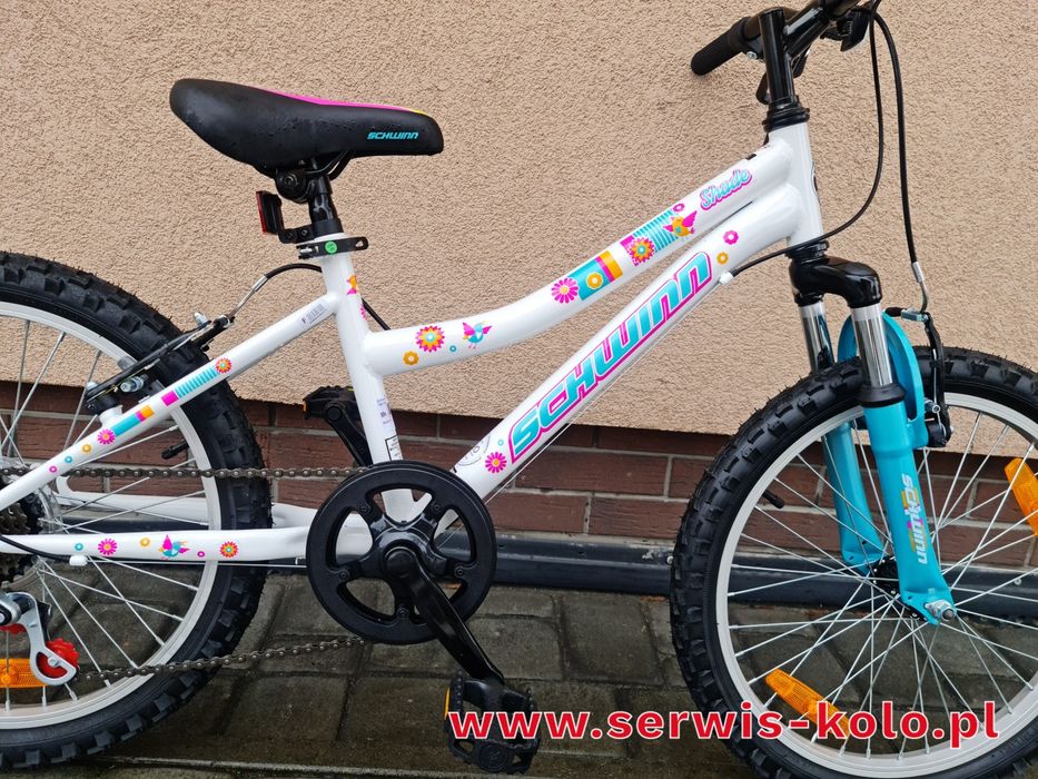 Rower dziecięcy dziewczęcy ACTIVE koła 20 SHIMANO okazja rabat