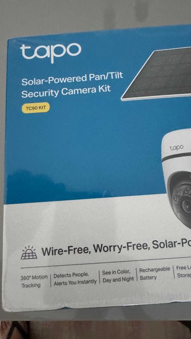 Câmara de Segurança Inteligente TP-Link TC90 KIT | Wi-Fi Exterior + Painel Solar