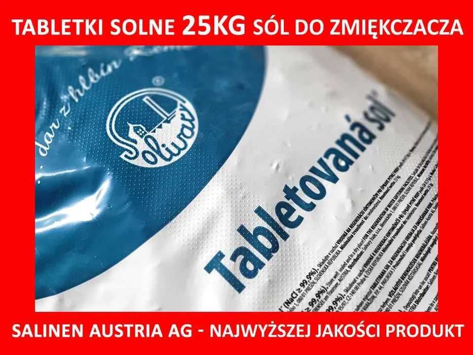 Salinen Tabletki Poduszki solne 25kg sól najwyższa jakość! Zmiękczacz.