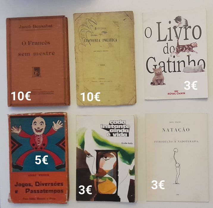 Livros diversos antigos