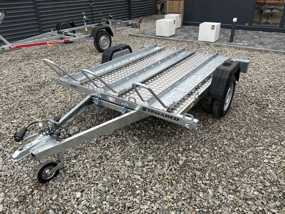 TEMARED MOTO 3 Premium DMC 750 kg na 3 motocykle podłoga ALU LED