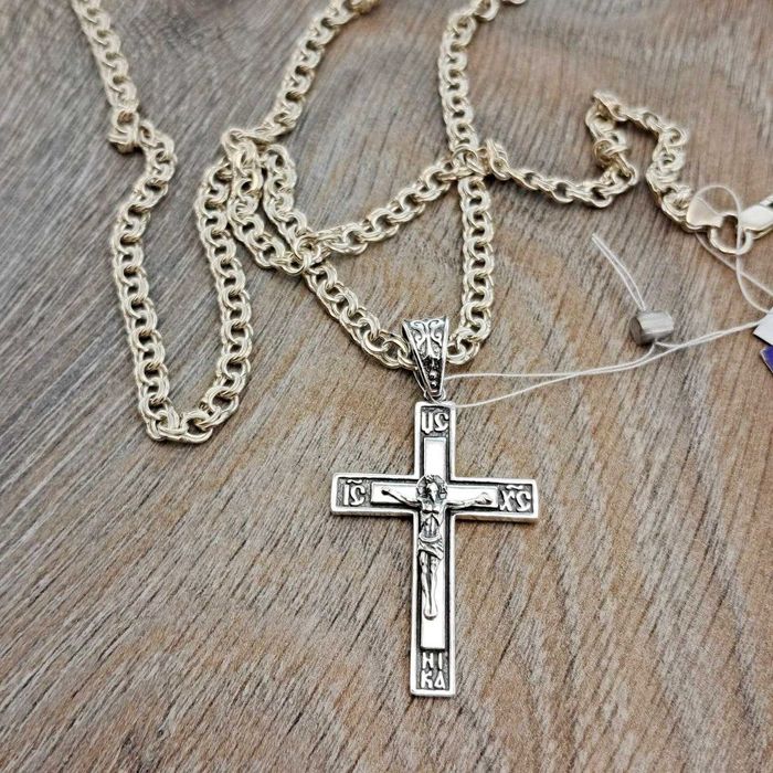 Срібний хрестик Серебряный крест Серебро 925 подвеска підвіс