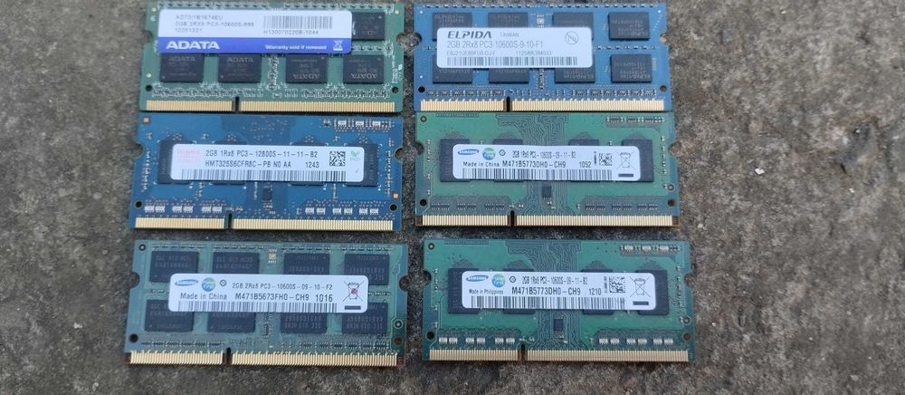 ОЗУ SoDimm DDR3 2Gb (цена за 2шт.)