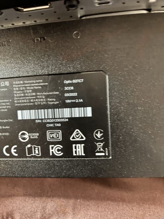 Monitor MSI G27C7 165hz