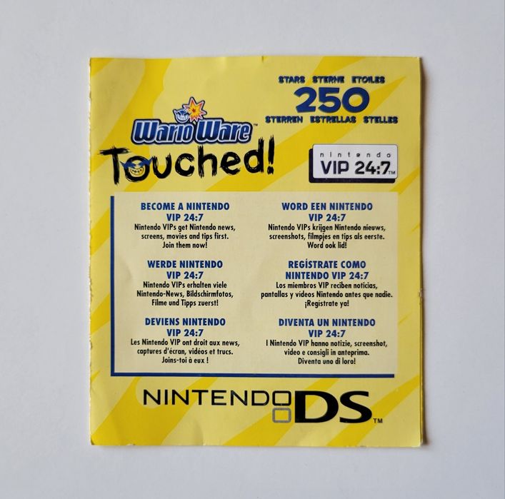 Wario Ware Touched DS pal pt [muito bom estado]