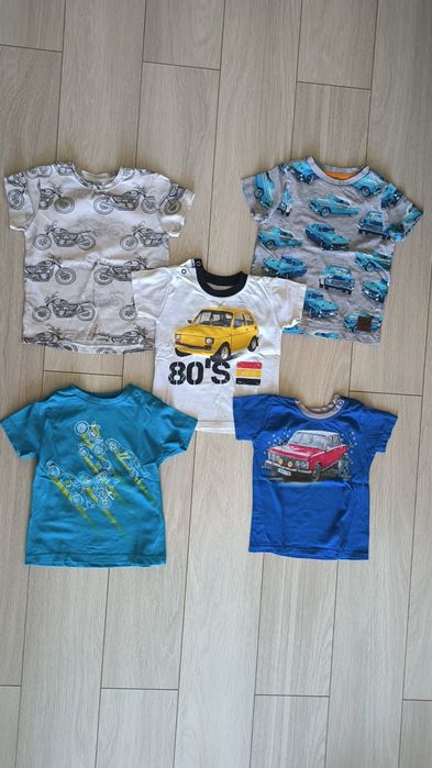 Podkoszulki r. 86 auta motoryzacja Fiat 126p motor